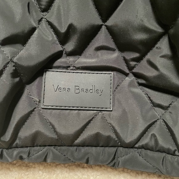 Vera Bradley Medium Black Quilted backpack - Picture 2 of 5